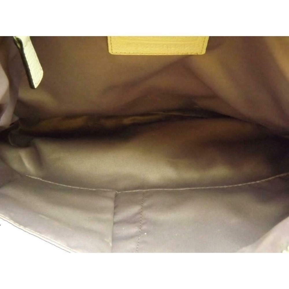 Coach Beige Leather Purse Handbag Pebble Grain Leather - Picture 7 of 7